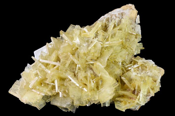 Yellow Barite Crystal Cluster - Peru #169087